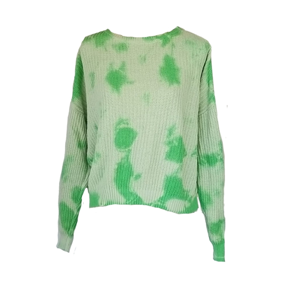 Wild Fable Tie Dye Green Knit Sweater, M - Picture 8 of 8